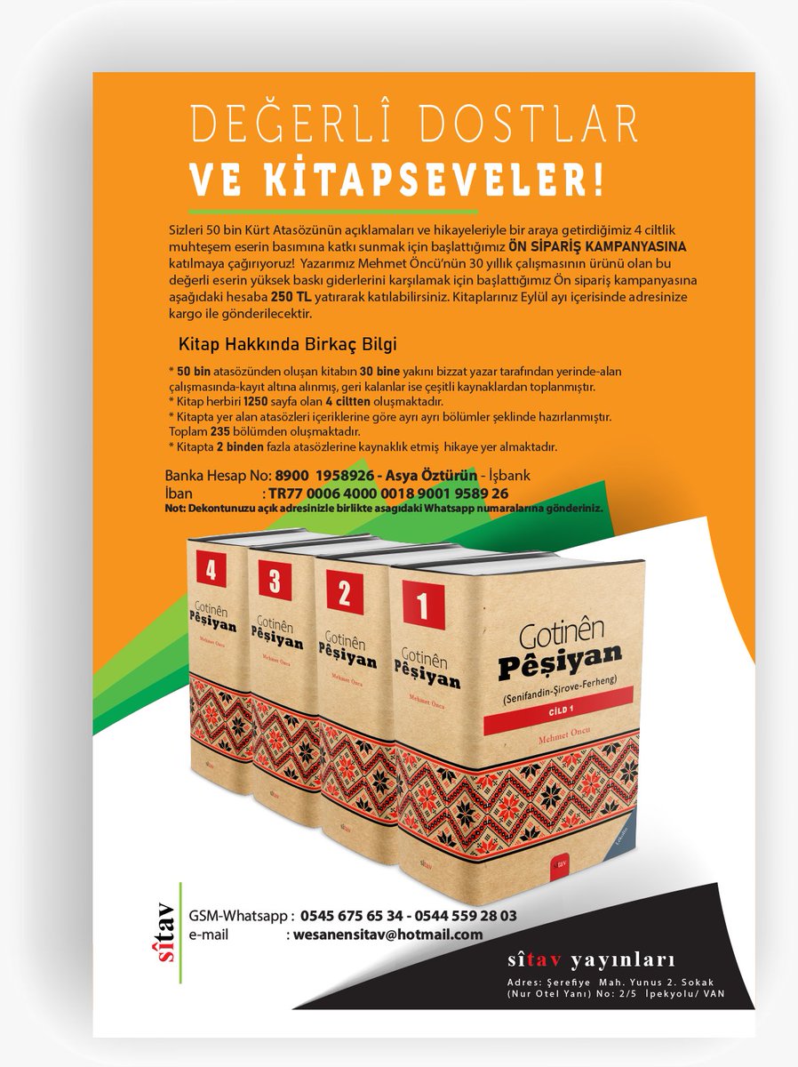 selimtemo's tweet photo. Xemxwûrê zimanê Kurdî kek Mehmet Oncu, 50.000 gotinên pêşiyan berhev kirine. @Sitavyayinevi1 bo çapê amade dike, lê alîkariya we jî lazim e. Heqê pirtûkên xwe ji niha ve bidin da bên çap kirin. Xizmet û xîret her ji bo Kurdî ye. https://t.co/KWFWia8lLc