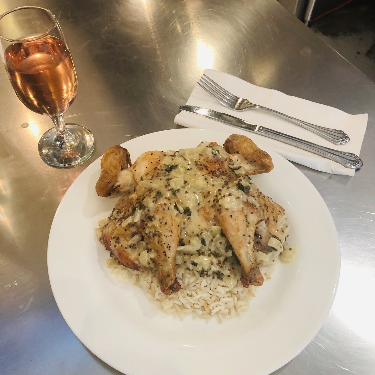 Chicken w/ White Wine Tarragon Mustard Sauce made by yours truly.. ☺️ <a href="/CulinAerieDC/">CulinAerie</a>