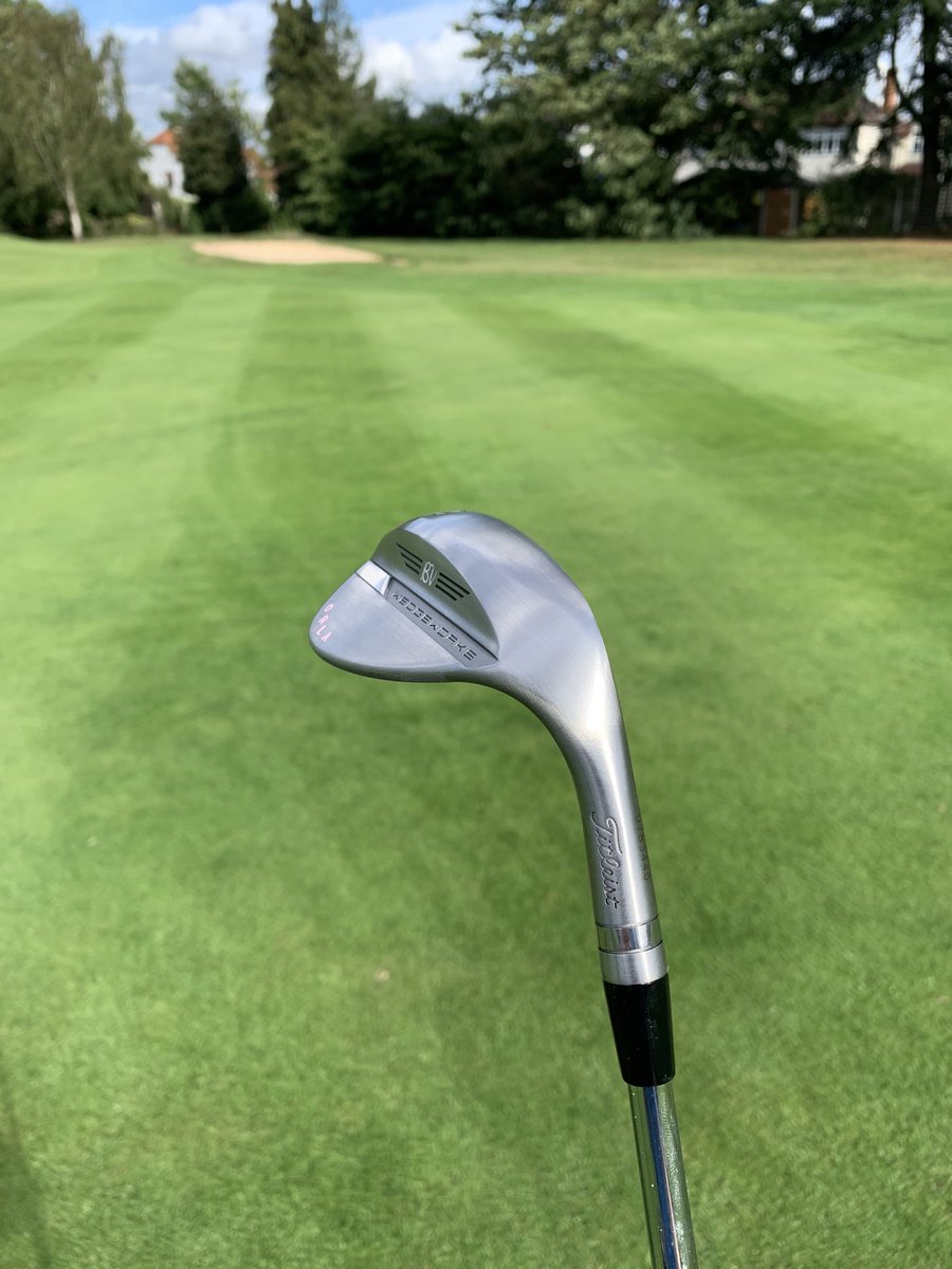 Beautiful Raw @VokeyWedges Wedgeworks Raw Low Bounce K Grind with trailing & heel relief! @TitleistEurope #teamtitleist