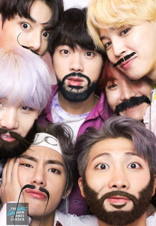 bts beards edits idk what get through your minds really(mar 2018)