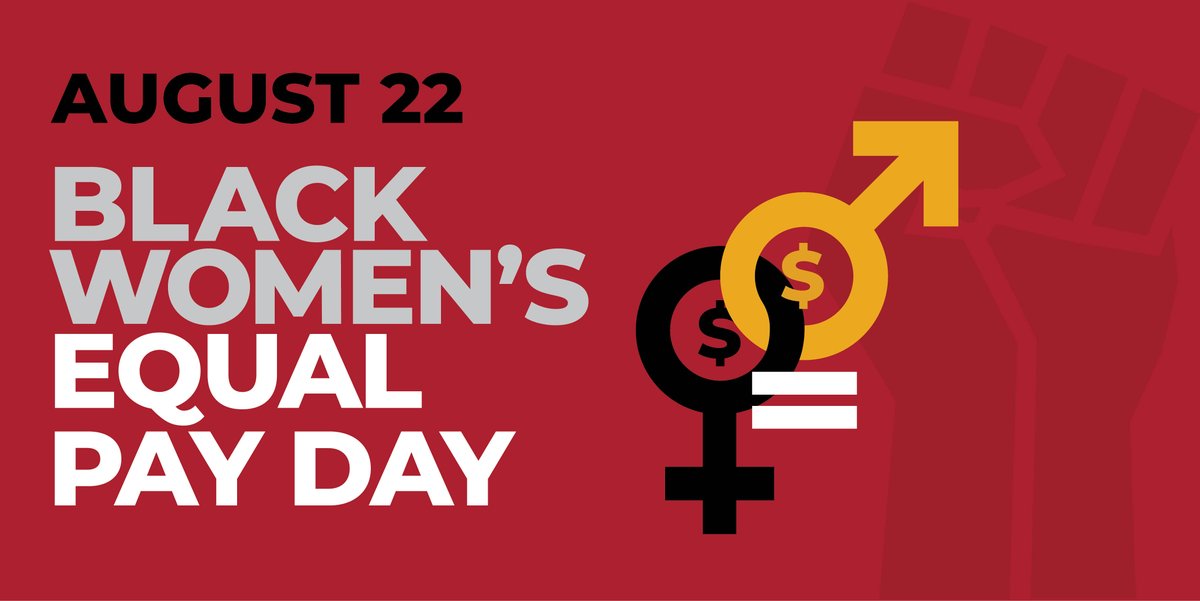 FINNPartners's tweet photo. Today is #BlackWomensEqualPayDay! We dedicate this day to calling attention to the inequities that Black women face in the pay gap at work. Let's work together to make change. #FPDiversity https://t.co/mZjX7UPz9b