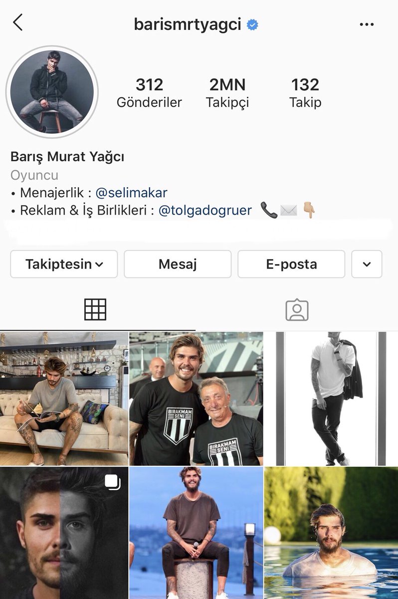 Instagram    barismrtyagci 
Twitter      <a href="/barismrtyagci/">Barış Murat Yağcı</a> 

SevdanınAdı BarışMuratYağcı