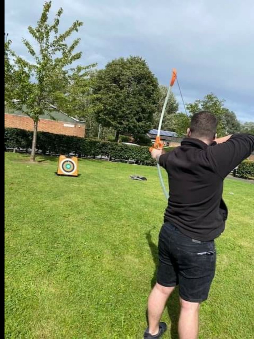 Yesterday was a game of Archery 😀 The Community Engagment Team were very competitive 😅 <a href="/MartinpThirteen/">@Thirteen_MartinP</a>
<a href="/Thirteen_AshD/">Ashley Dearlove</a> <a href="/Thirteen_SimonR/">Simon</a>