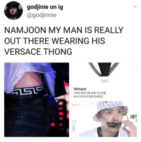 when we thought namjoon was wearing a versace thong during a performance of fake love, a story in 3 parts I CANT BREATHE WELPSDLKJSLKJ(june 2018)