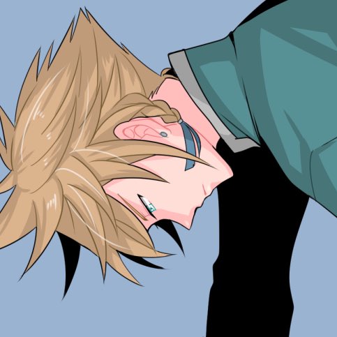 I like doing Cloud's eyes ?? 