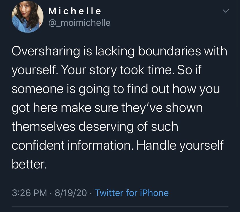 I just thought it was interesting that she would think to thank me... but did not think to ask permission.... goes back to this tweet I saw just two days ago...
