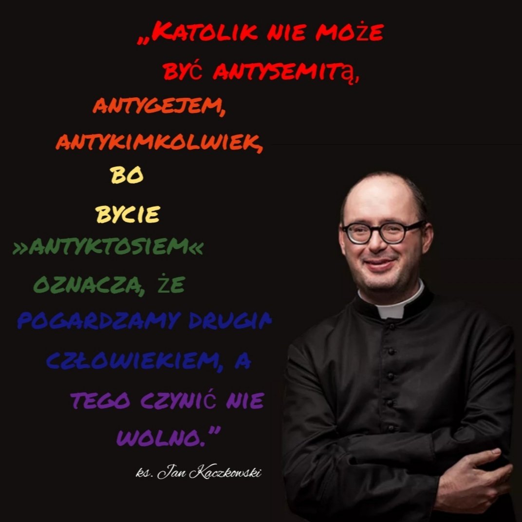 _Maksiu's tweet photo. #NoweZdjecieProfilowe #ksJanKaczkowski #LGBT #LGBTQ #LGBTI #LGBTQIA #Tolerance #MiłujcieSię #Kościół #KościółKatolicki #LudzkieBraterstwo https://t.co/IQy0oBAUAg