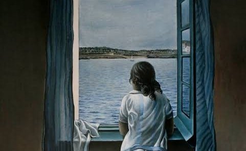 Всю жизнь глядят в окно. Распахнутое окно. Человек у окна арт. Окно иллюстрация. Картина окно на море.
