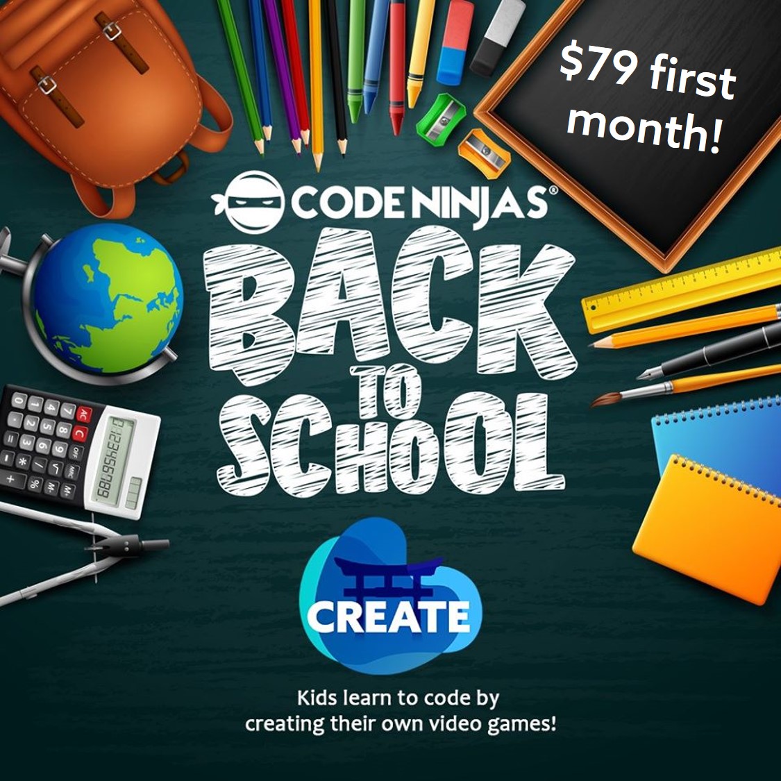 CodeNinjaHanovr's tweet image. ATTENTION Future Code Ninja Families! Our Back To School promo has started! Learn logic, coding, math, and more - $79 for the first month of our CREATE program gets you 8 sessions - how many games can your Ninja build?! ⛩️👨‍💻💥

Contact hanoverpa@codeninjas.com for more info!