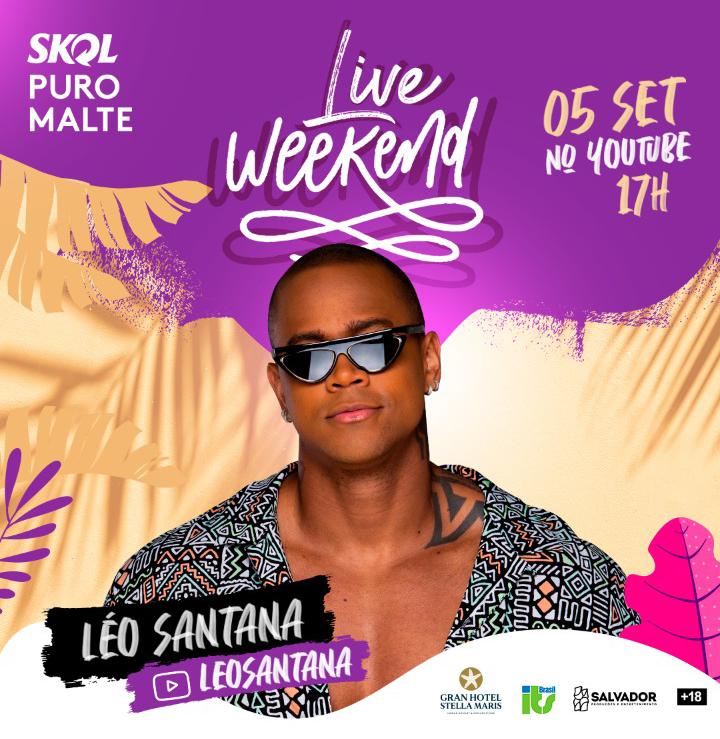 ssaproducoes's tweet image. Tem show do GG chegando, hein? 😎🔥 Se prepara que dia 05 de setembro, às 17h, é a vez de @leosantana no #LiveWeekend e você pode acompanhar tudo através do canal dele no @youtubebrasil (/leosantana) 👊🏾 

🔔 Ative o lembrete, se inscreva no canal e aguarde! 

#ClubDoGigante