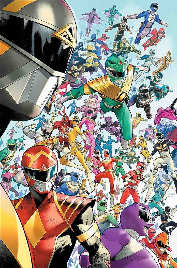 Danmora_c's tweet image. Mighty morphin #1 and power rangers #1 variant covers #PowerRangers