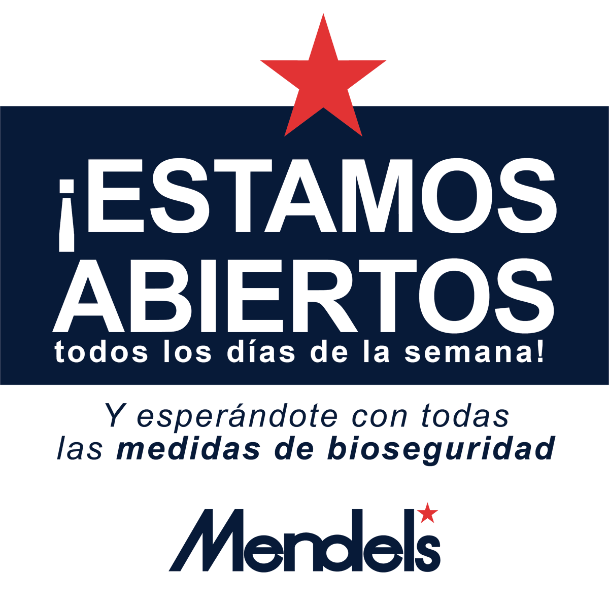 tiendasmendels's tweet photo. Te esperamos este fin de semana, con todas las medidas de bioseguridad! ✨ https://t.co/5ExytWg3sE