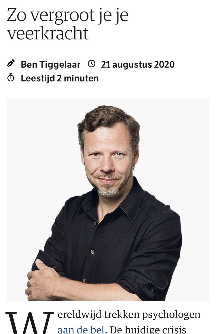 Zo vergroot je je mentale veerkracht, mooie column weer van <a href="/BenTiggelaar_BT/">Ben Tiggelaar</a> in <a href="/nrc/">NRC</a> 

Ook in het #solliciteren, doe het samen, help en durf om hulp te vragen. Dat kan ook bij @JobOn_nl 💪🏻😀! 

nrc.nl/nieuws/2020/08…