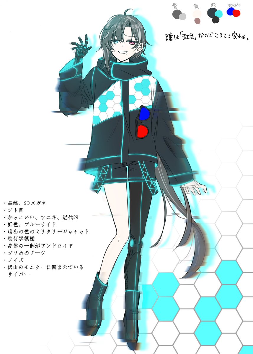 かなりサイバーなイメージを頂いて活かせなかった部分もあると思いますが沢山のリプあ M0t0 依頼一時停止中のイラスト かなりサイバーなイメージを頂いて活かせなかった部分もあると思いますが沢山のリプあ M0t0 依頼一時停止中のイラスト