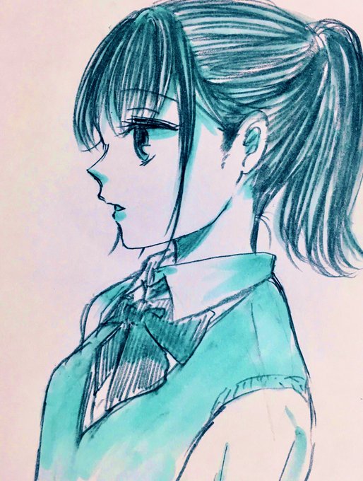 ポニーテールのtwitterイラスト検索結果