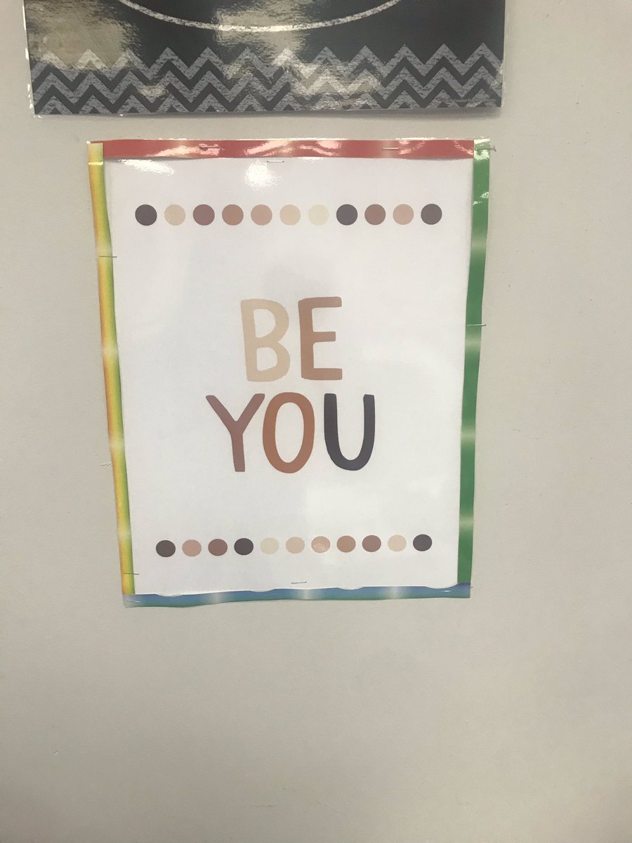 MarshallRVMS's tweet photo. My favorite message in my classroom environment. Be You ❤️ https://t.co/ePRL3ARXdo