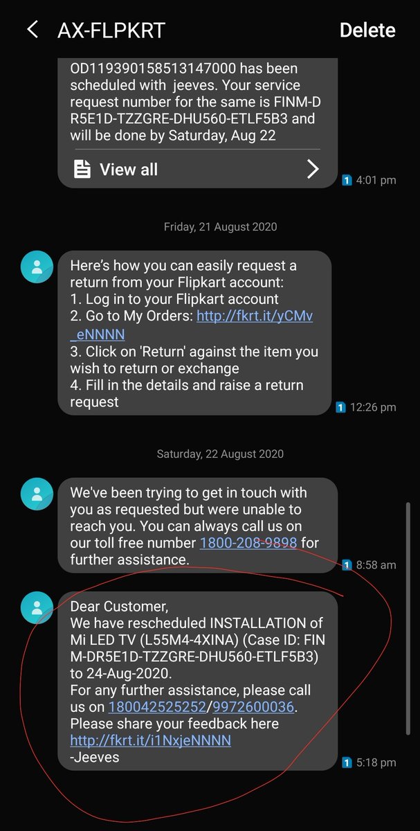 Friday(21st AUG) itself the Installation Engineer arrived confirmed its incorrect product, asked me to raise return request.Pic 1) Why is  @flipkartsupport  @askjeevesdotcom rescheduling the installation again?Pic 2)Why this chaotic process?my return request is still in limbo.