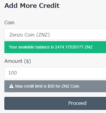 iwa_30's tweet photo. #SocialSend の $ZNZ からクレジットのチャージは
一度に50ドルが最大のようです。
#ZENZO #Masternode https://t.co/I5YFPMSvXB