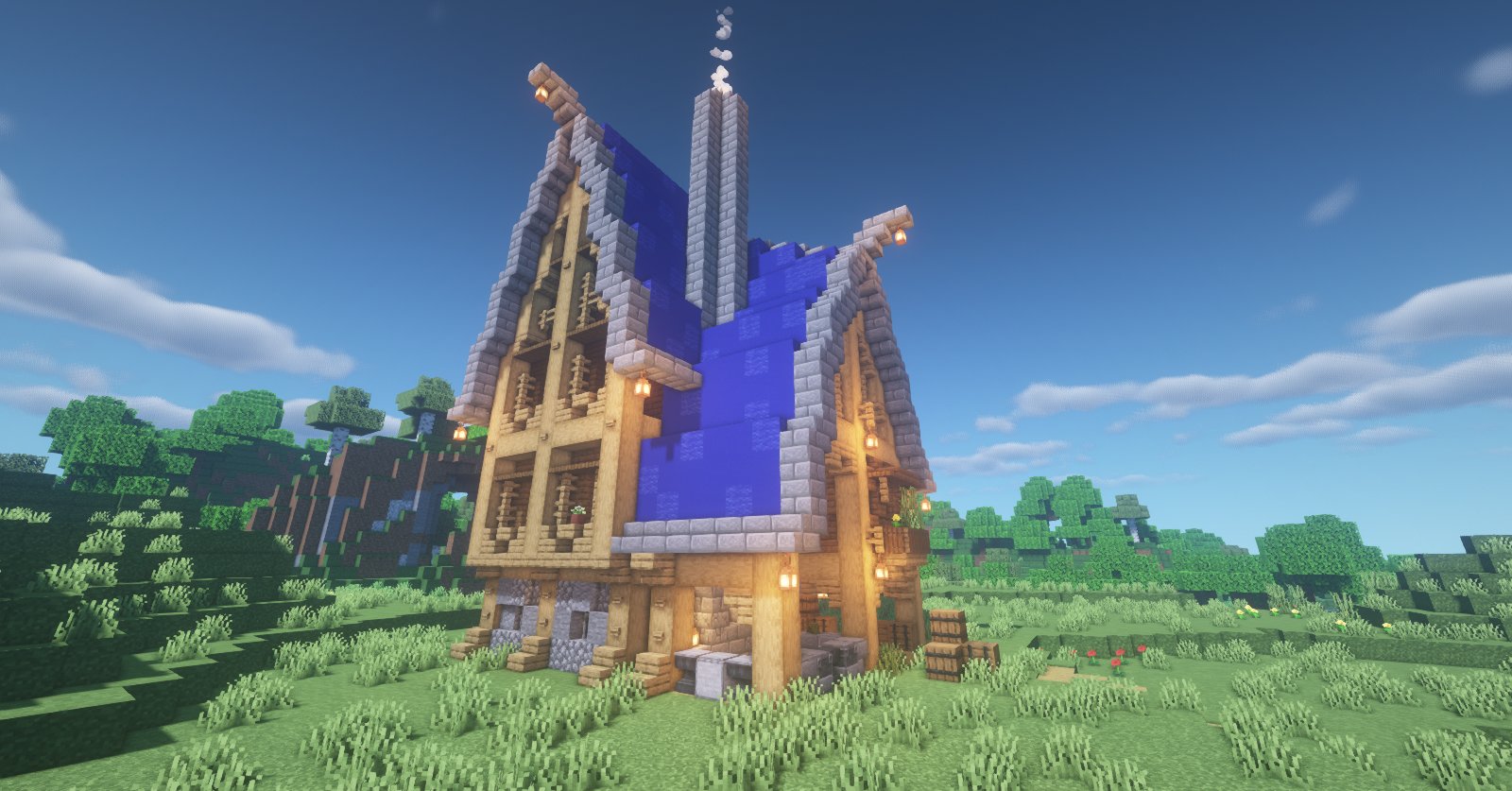 CloseeDBr on X: Minecraft Casa de Porto (Medieval)  Porto House (Medieval)   Espero que curtão essa construção ♥♥♥ I hope you  enjoy this construction ♥♥♥  / X