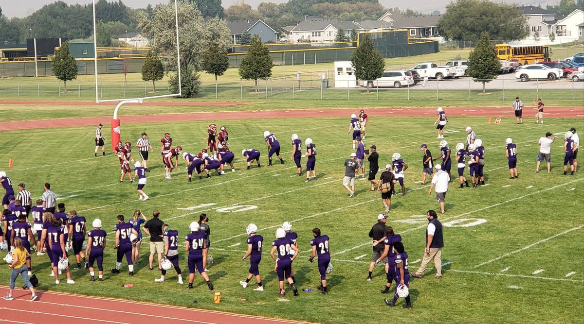Great jamboree at Thunder Stadium yesterday!  Hillcrest, Sugar, Rigby and Century.  Football is here!! #idpreps