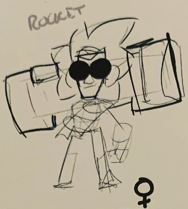 Code Ashbs On Twitter Did You Know When The Character Brock Was First Created He Was Drawn As A Female Character And Was Given The Placeholder Name Rocket Or Rocket Girl Brawlstars - brawl stars brock draw