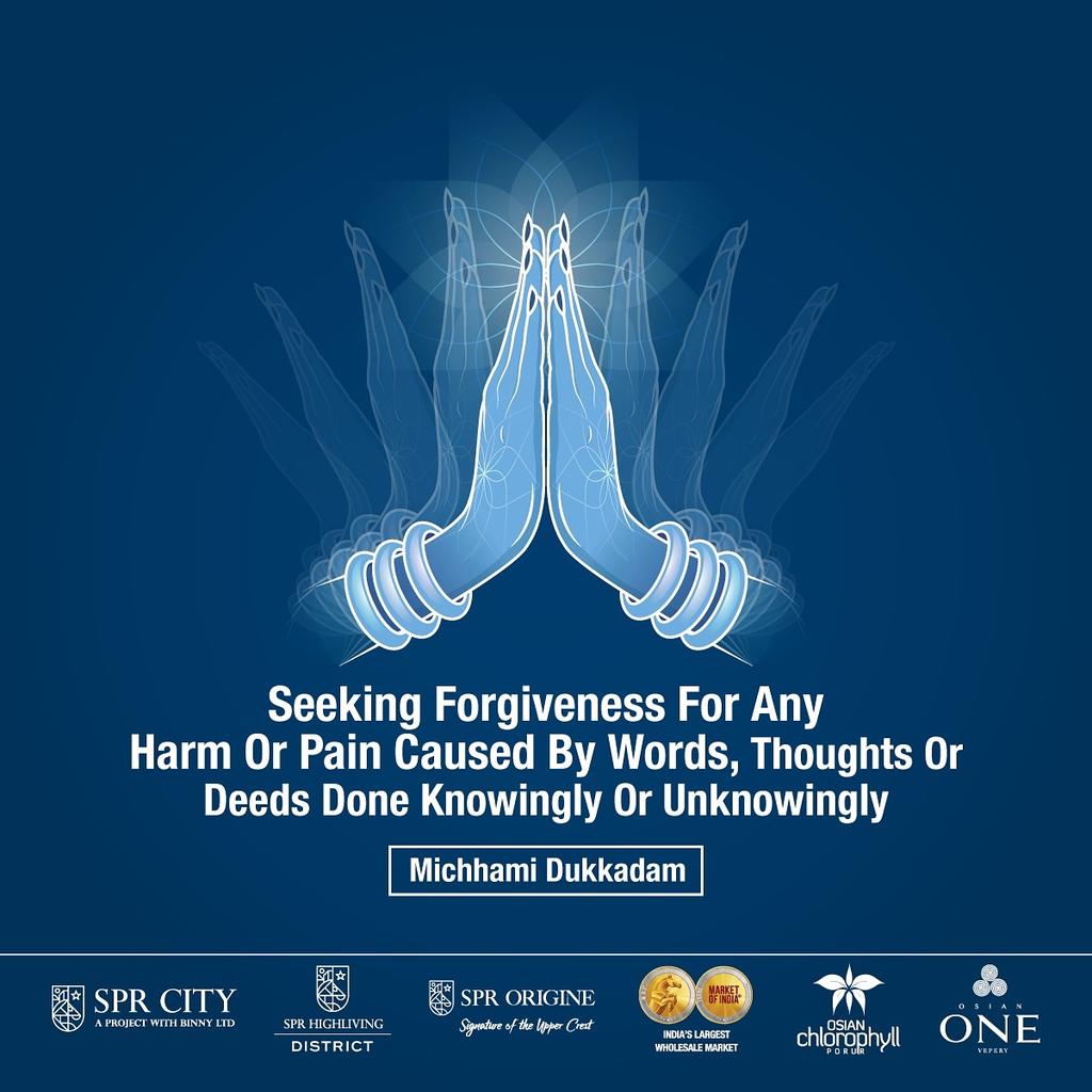 SPRHighliving's tweet photo. A festival of forgiveness that takes you through a journey of self-awareness!
#MichhamiDukkadam #SeekForgiveness #AskSorry #ForgiveandForget #SPRGroup #Luxury #LuxuryHomes #SPRcity #ChennaiApartments #ChennaiBuilders #RealEstate #ResidentsOfSPR #HomeOwners #HomesForSale https://t.co/HnkUW7U2xI