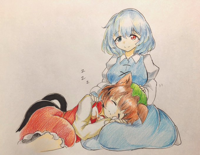 小傘お姉ちゃんの膝枕
(+7分)

 #深夜の真剣お絵描き60分一本勝負 