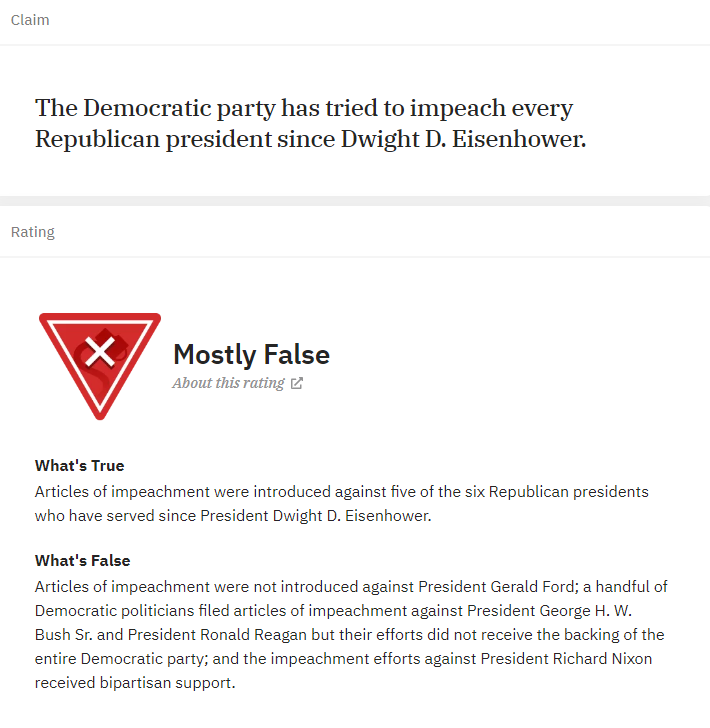 OneTrueFeller's tweet photo. while #mostlyfalse is trending, how about this gem?
Snopes does this all the time. Aside from the weasel-word "mostly" to allow for subjectivity, they'll write claims slightly different to what they actually are, thus telling the truth to make you believe a lie. Still dishonest. https://t.co/buNOb6ISvj
