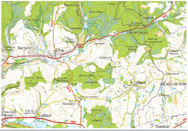 At 4.00: 14e Hussards set off to recon the region Etalle-Vance-Arlon supported by 3eBn (Vicq), 103eRI. The support Bn weren’t ready as “on watch”. 14e Hussards set off any way. Sighting Uhlans of 13AK they charge and fighting continues near the rail station.