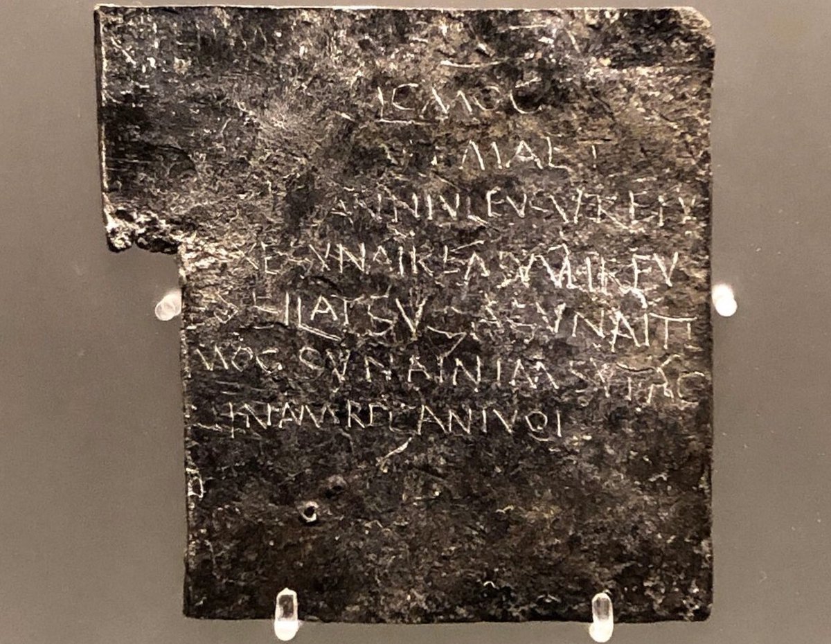 12) Julius and his wife Statia would no doubt have also appealed to the gods for help in avenging their daughter. Curses were taken seriously and it is very possible that they would have carved a curse onto a sheet of lead, calling on a deity to strike down Julia's murderer..