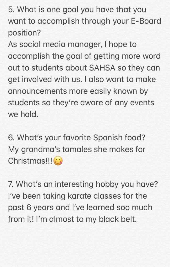 Get to know our SAHSA 2020-21 Social Media Manager!!!🤩👌✨