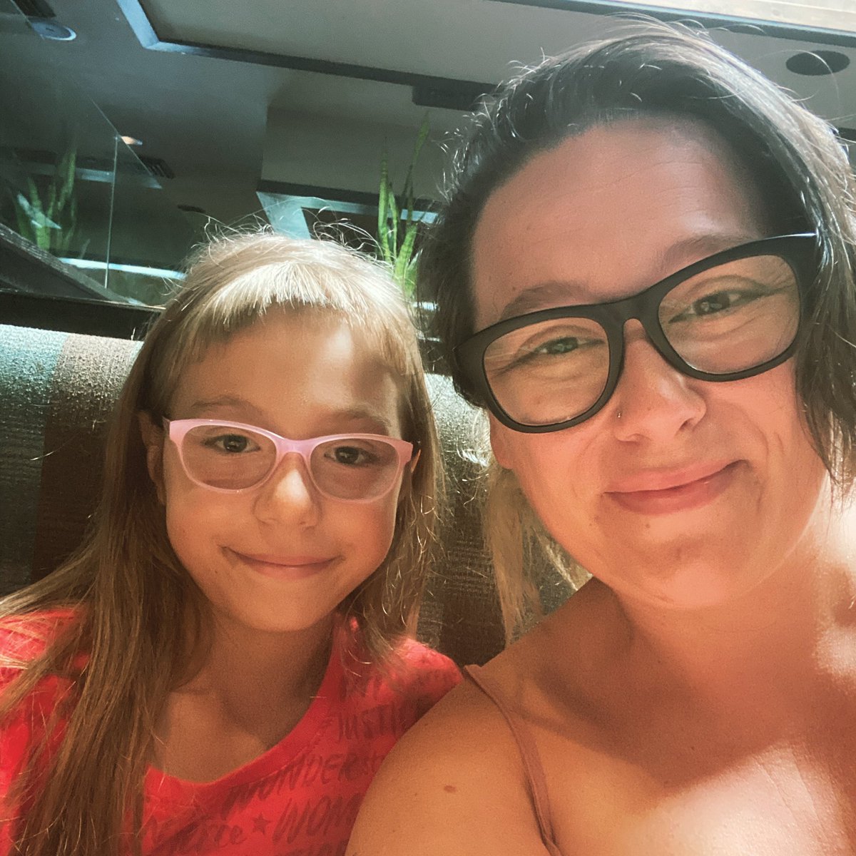 This is me and my sister hannah. It’s my first time meeting her since she was a baby. She was so excited to she cut her bangs off 