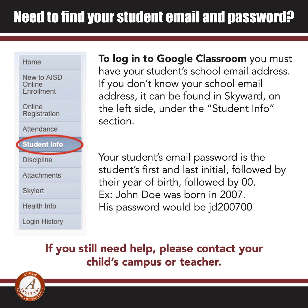 ManvelHS's tweet photo. Mavericks please read the instructions on how to access your email. https://t.co/VKoKMkHqxO