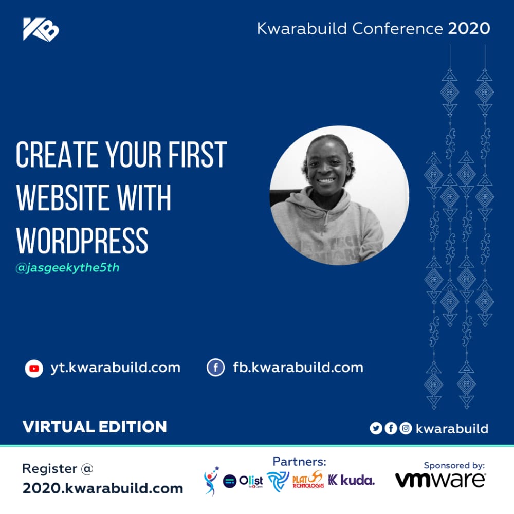 kwarabuild's tweet photo. .@jasgeekythe5th
CREATE YOUR FIRST WEBSITE WITH WORDPRESS
YouTube - https://t.co/d3TOuXgMJh
Facebook - https://t.co/yIzXmYBASs
#KBTC20 #kwarabuild #AfricaNextBuilder https://t.co/DNjXlyCdjj