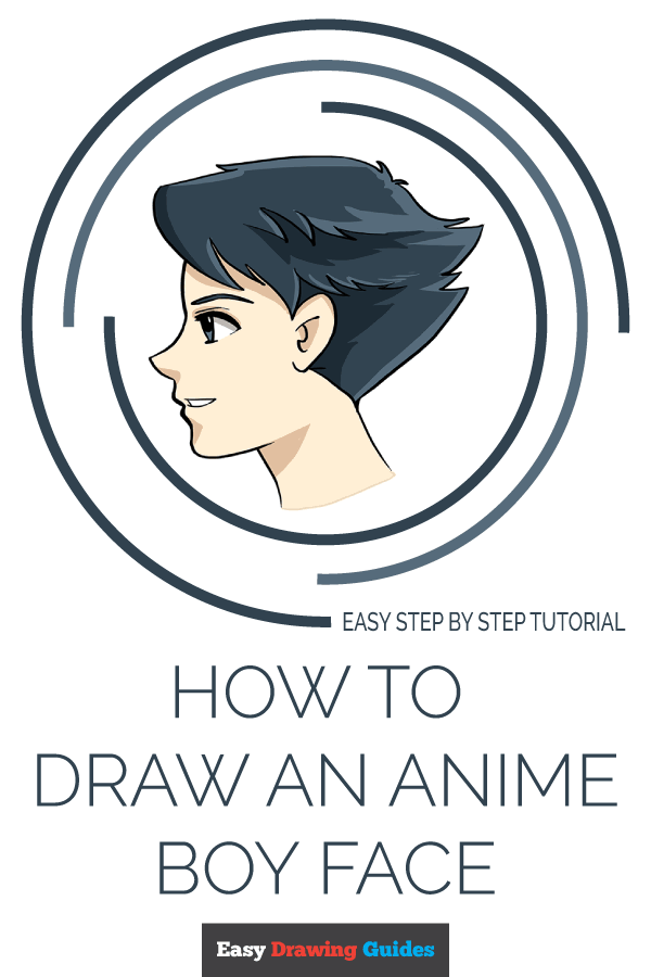 Easy anime drawing  how to draw cute boy wearing face mask stepbystep   Bstation