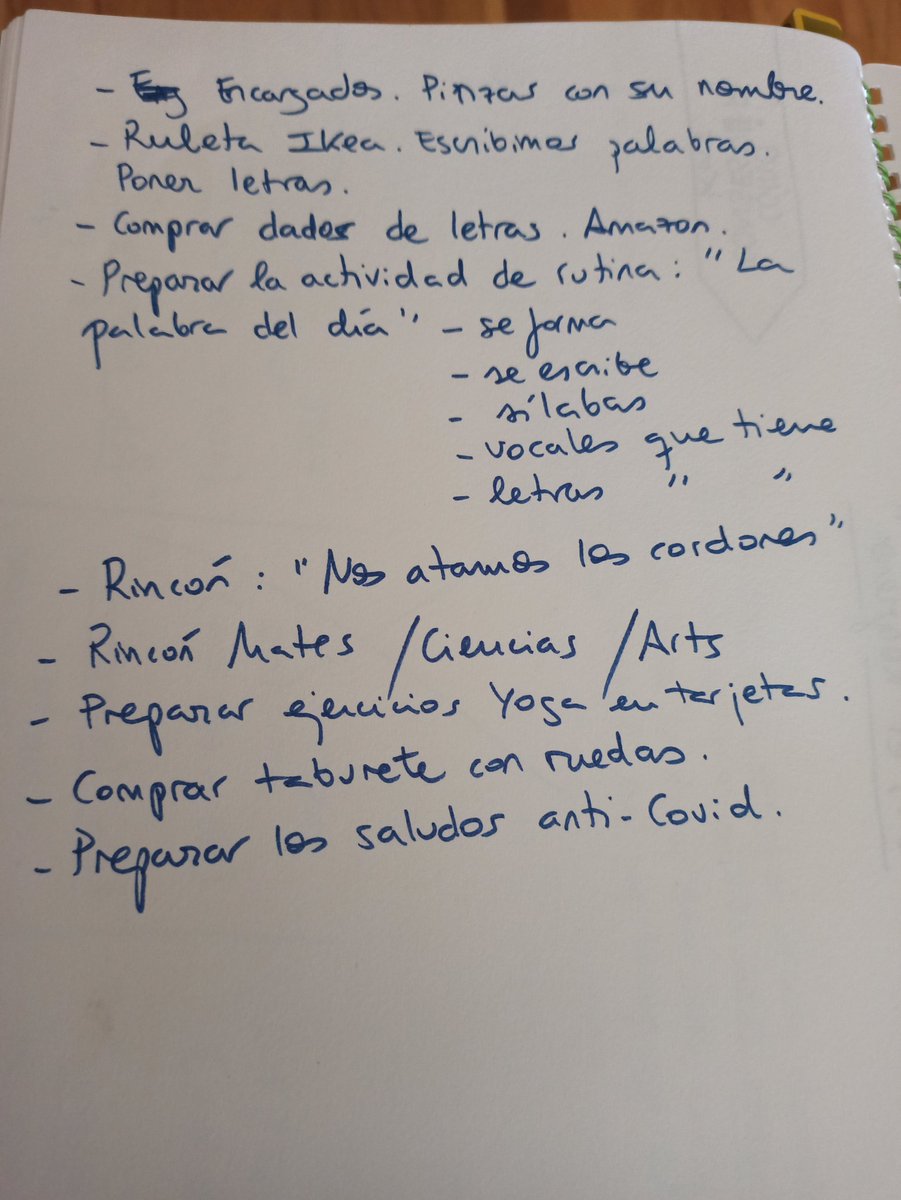 BeatrizCerdan's tweet photo. Listado de algunas cosas por hacer al llegar al cole. Primero de primaria. 😅😅¡ Y lo que queda! https://t.co/eBPyvHlT7o