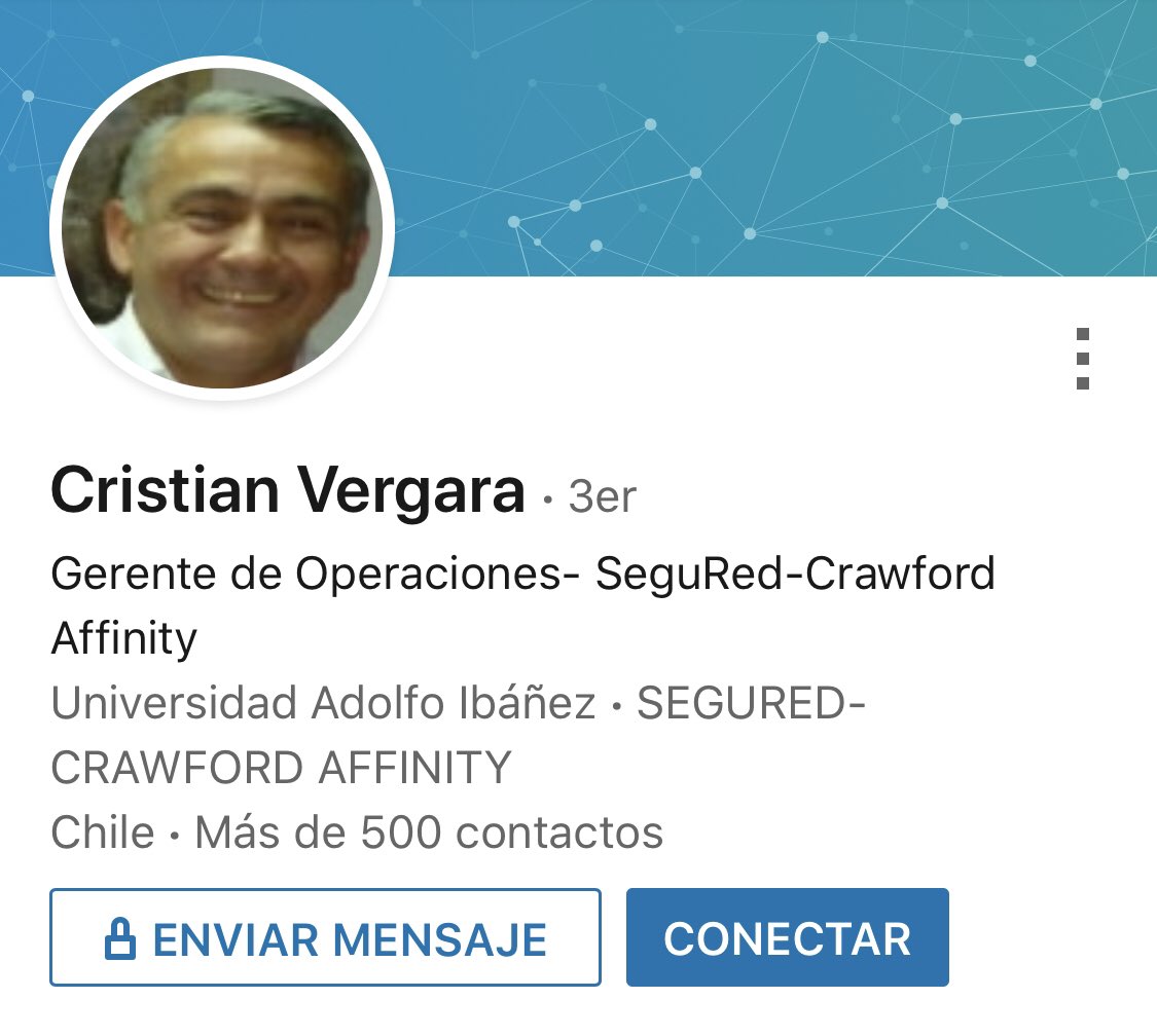 SeguredD's tweet photo. Aquí le dejo el nombre de Cristian Vergara del liquidado segured Crawford limitada que firma rechazos de seguros sin ver ni un papel!!! Chanta! Estamos organizando demanda colectiva! @SeguredD @Cardif_Chile @cmfchile_ @GRUPOSURA https://t.co/fhH51ljEtp