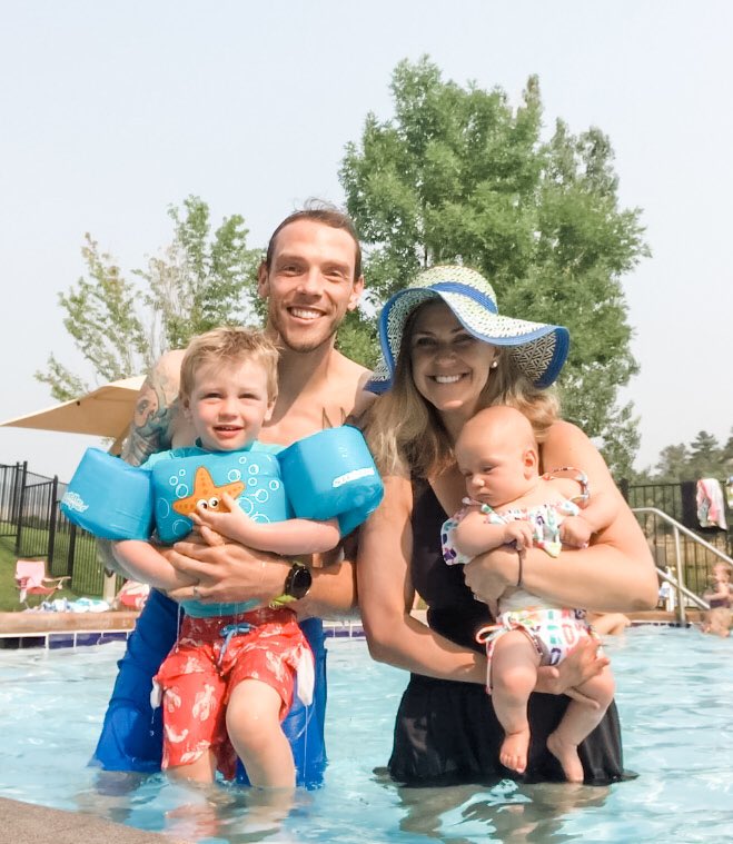 First pool visit of the summer.