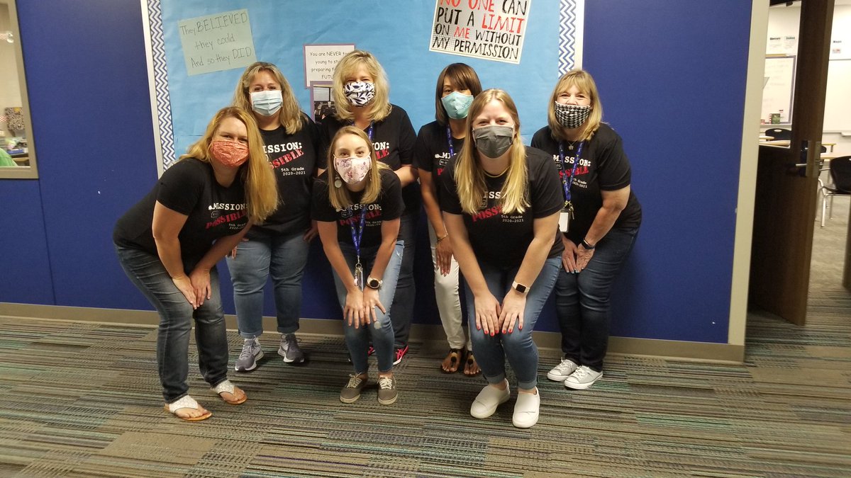 Creech 5th grade team 2020. Masked and ready! <a href="/katyisd/">Katy ISD</a> #creechpride