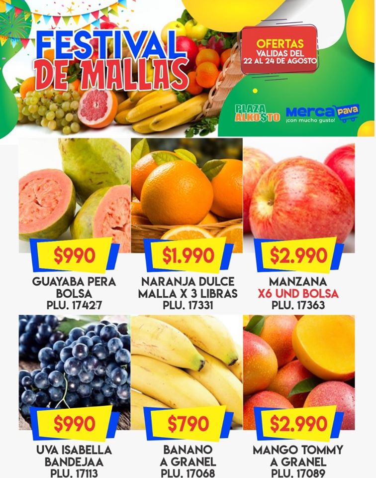Mercapava's tweet photo. Estamos de 🎉FESTIVAL💃🕺❗️ De Frutas 🍎Verduras🥒 Pollo 🐔 y Cerdo🐽 Alta Calidad al mejor Precio✅💰 Ven y compruébalo.

🤗Píde tu #Ofertas en tu domicilio 300 9121303📲

#Festival #Mallas #Frutas #Verduras #Cerdo #Pollo #Ahorro #oferta https://t.co/JeLfOxavfw