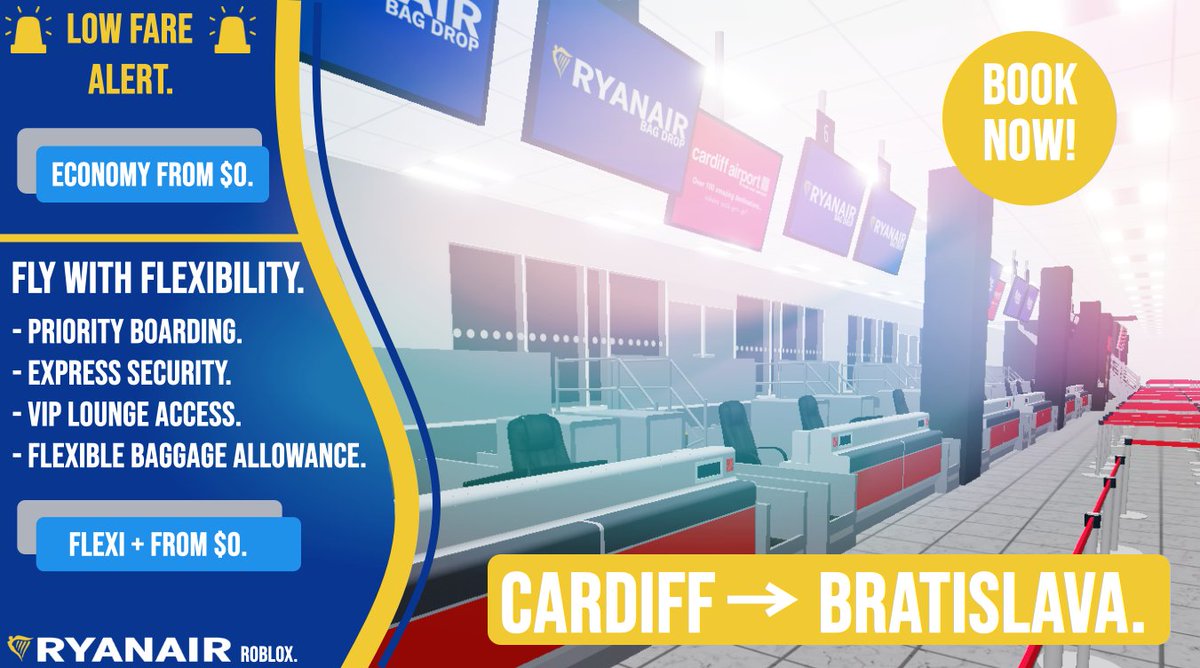 Roblox Ryanair On Twitter We Can T Wait For The 737 For Now Enjoy A Nice Lauda Flight To Bratislava - vip lounge access roblox
