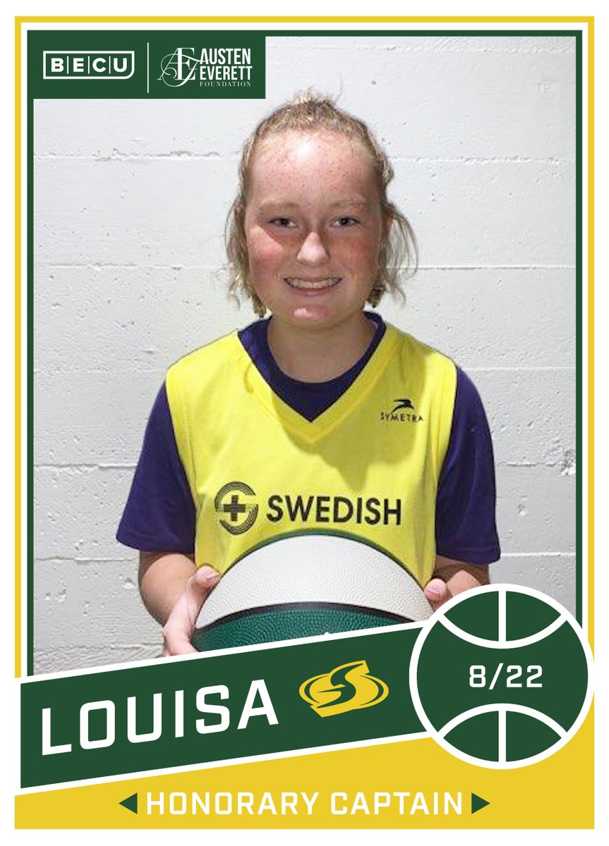seattlestorm's tweet photo. Meet Louisa, today's @BECU Honorary Captain for the #STORMvsACES! 

#StrongerThanEver @AustenEverettFD https://t.co/bEYU0XTn3x