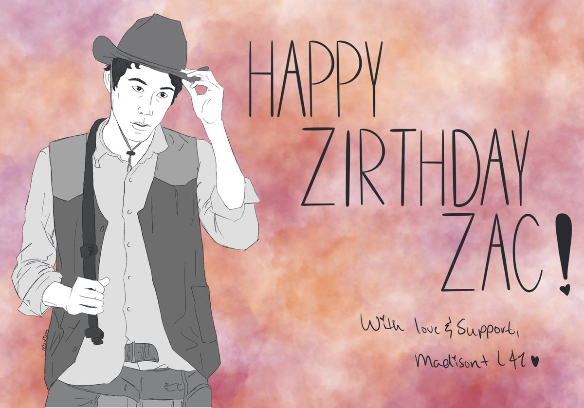 Happy Zirthday to you Zac! Thank you for all that you do, and for putting up with us from L4Z! We love you! With out L4Z I would not have met my lovely gf💖🎉 @ZacOyama