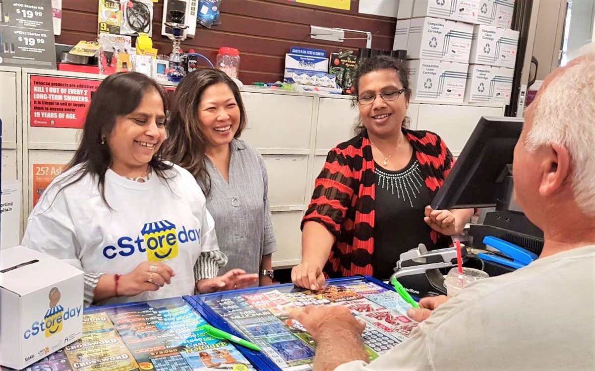 mary_ng's tweet photo. In our community of Markham-Thornhill & across Canada, convenience stores are always there when we need them. Today, @OntarioCStores are collecting donations for @sickkids, @CHEO, @mch_childrens, & @CHFHope. I encourage everyone to go out & #BuyLocal!
📸 Last year's #CStoreDay https://t.co/De0uFRGwzJ