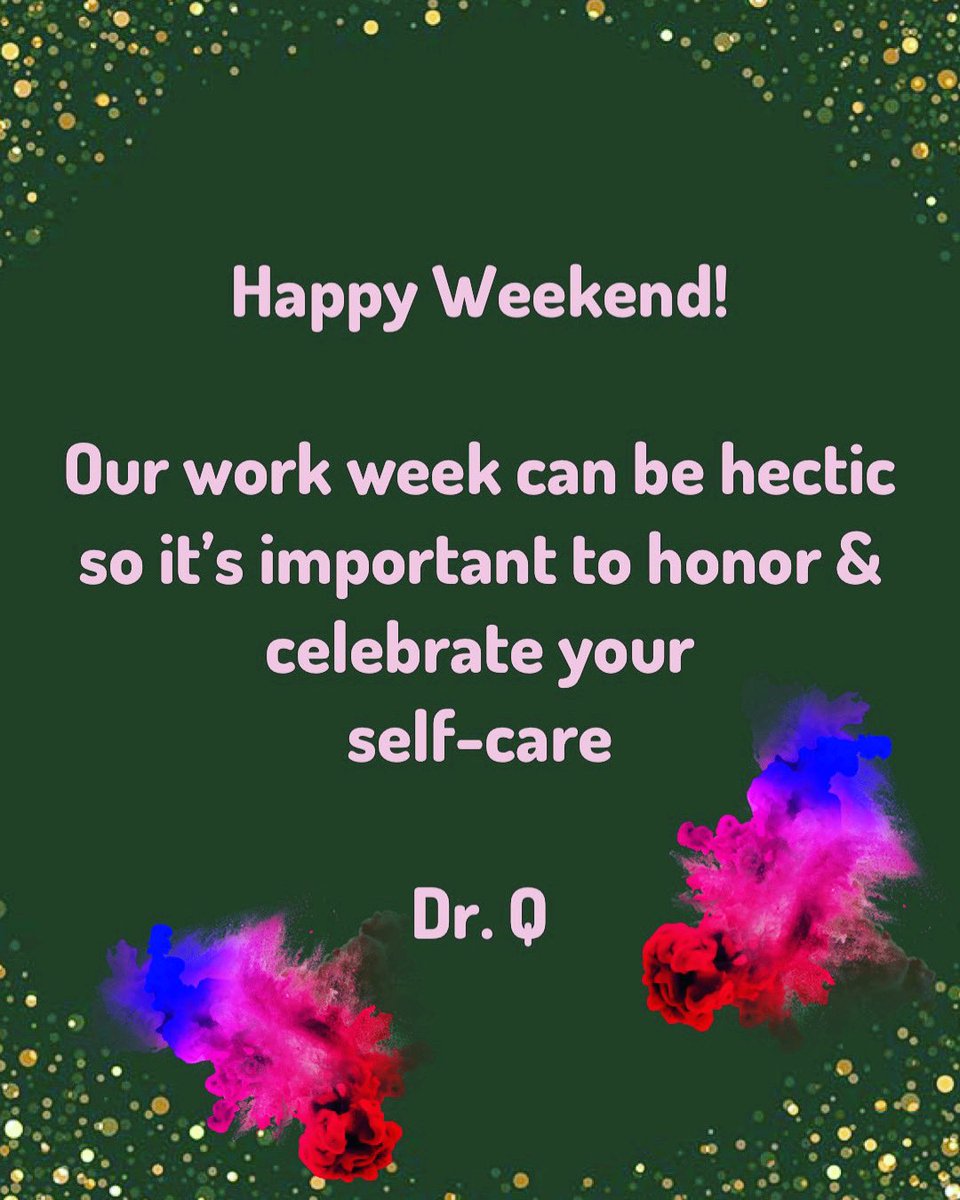 Dr_CCE's tweet photo. Happy Weekend! ☺️

What does your self-care look like this weekend? Honor yourself after a long week of hard work and uncertainty. 

Dr. Q

#dr_CCE #selfcare #selfcarecoach #professionalgrowth #businesscoach #healthcarecoach #coachingtips #consultancy https://t.co/XPaslt7XID