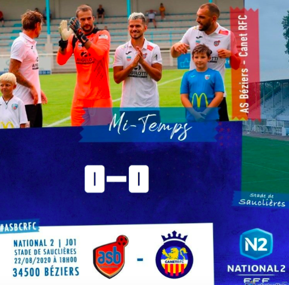 ASBeziersFoot's tweet photo. 45' C'est la pause à Sauclières. Les deux équipes sont à égalité, tout reste à faire pour cette première de la saison #ASBCRFC https://t.co/mdXlotWEGU