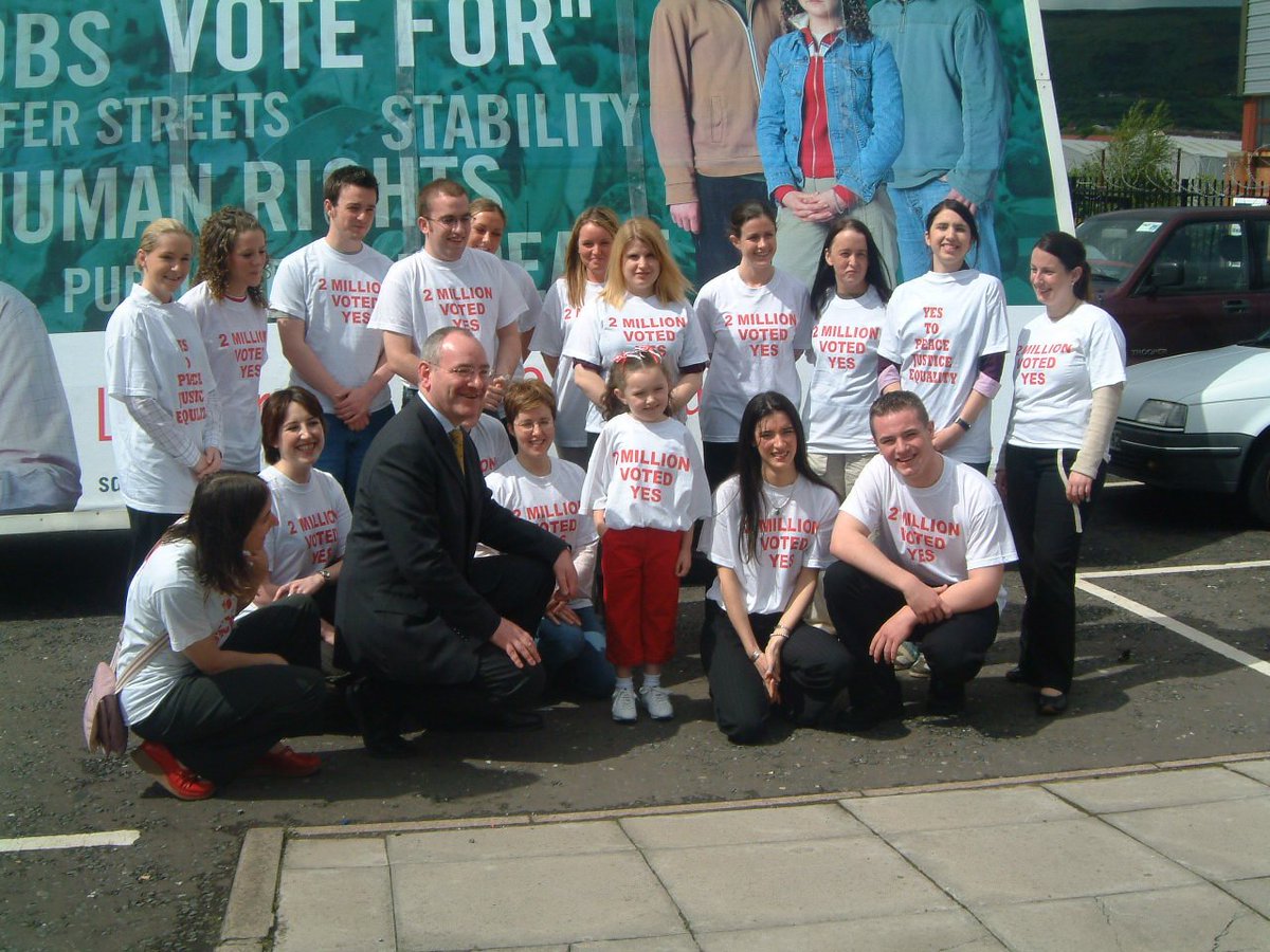 Ok, bringing it forward a few years with this one. You might recognise some younger editions of now well known SDLP people, even if they are beardless in this pic (cc:  @columeastwood)  #SDLP50