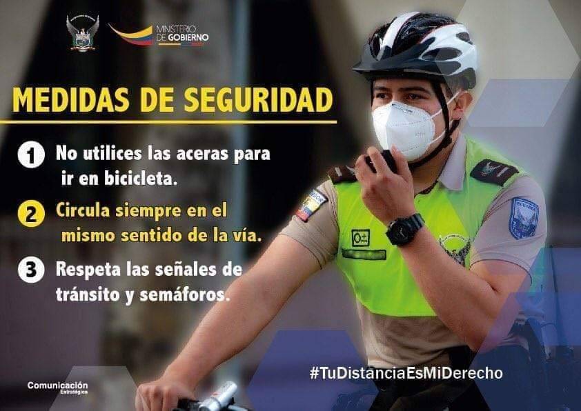 𝐌𝐄𝐃𝐈𝐃𝐀𝐒 𝐃𝐄 𝐒𝐄𝐆𝐔𝐑𝐈𝐃𝐀𝐃 

¿Vas en bici? Te compartimos las siguientes recomendaciones 👇🏻

#RespetaAlCiclista