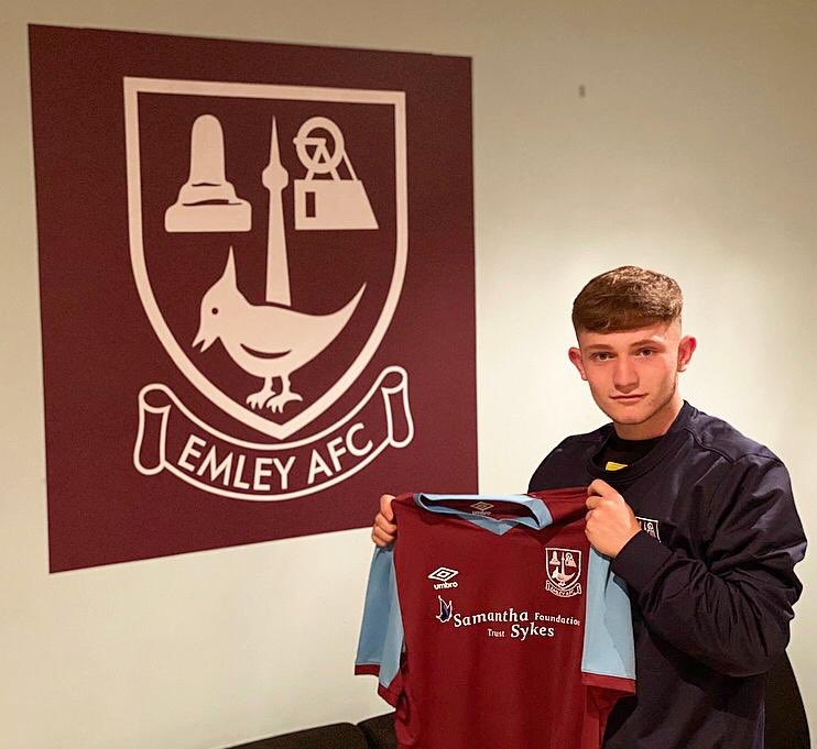 EmleyAcademy's tweet photo. Morgan East becomes the fourth player to sign up to @emleyacademy U23s.
The 18 year old Winger played for York as a youngster and was part of last seasons Emley U19 squad. Morgan will provide speed to the attack &amp; good delivery from wide areas.
#WeAreEmley @emley_afc @hdselectafc https://t.co/B4JwFa5NHi