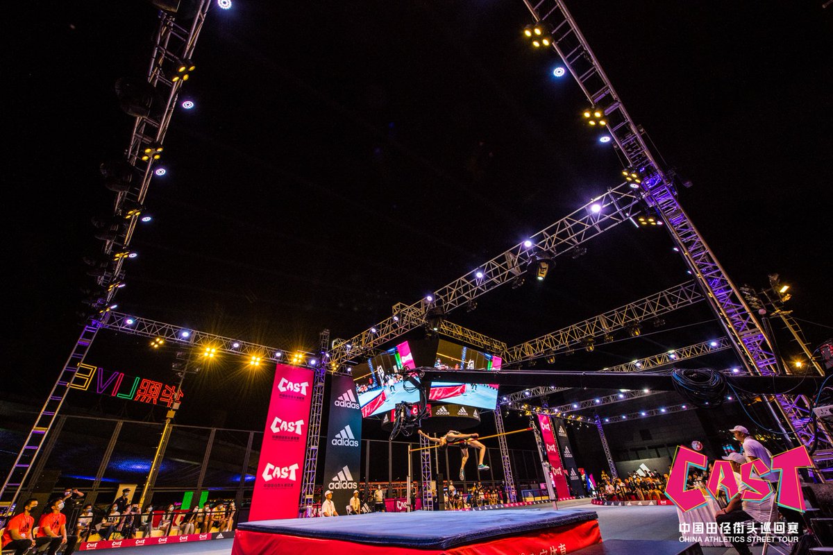 CharceChaplin's tweet photo. Finally, 1 week after the WA Diamond League Monaco , China Athletics Street Tour,  kick off tonight in Beijing, just beside of Wukesong Basketball Court which the field of 2008 Olympic basketball. Man's High Jump. It's sitll the first outdoor event of CAA 2020 season. https://t.co/greAASTqLX
